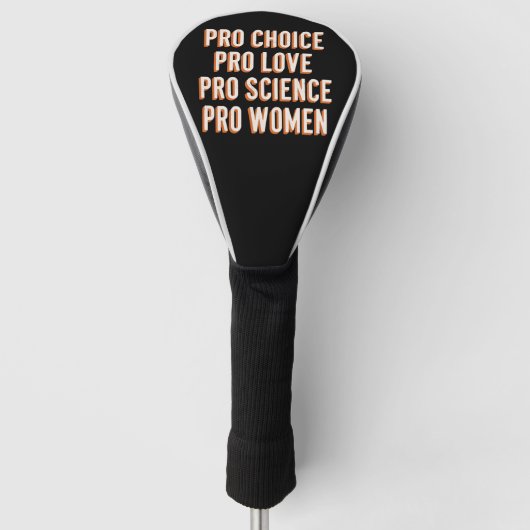 Pro Choice Vrouwenrechten Feministisch Patriarchaa Golfheadcover (Voorkant)