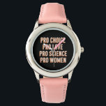 Pro Choice Vrouwenrechten Feministisch Patriarchaa Horloge<br><div class="desc">Pro Choice Vrouwenrechten Feministisch Patriarchaat LGBTQ Pride Activist Sociale Rechtvaardigheid</div>