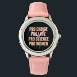Pro Choice Vrouwenrechten Feministisch Patriarchaa Horloge<br><div class="desc">Pro Choice Vrouwenrechten Feministisch Patriarchaat LGBTQ Pride Activist Sociale Rechtvaardigheid</div>