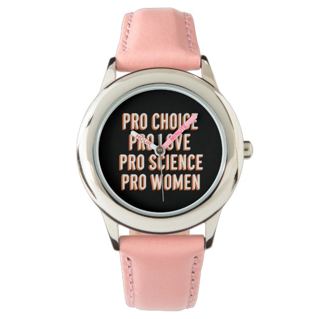 Pro Choice Vrouwenrechten Feministisch Patriarchaa Horloge (Voorkant)