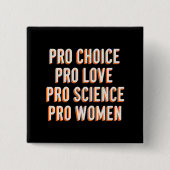 Pro Choice Vrouwenrechten Feministisch Patriarchaa Vierkante Button 5,1 Cm (Voorkant)