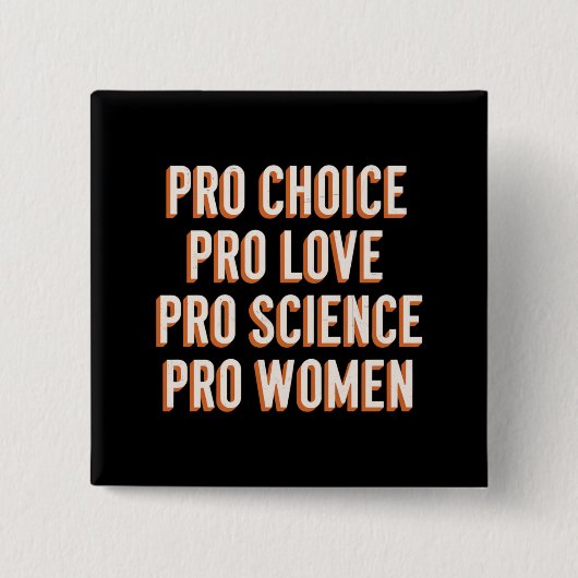 Pro Choice Vrouwenrechten Feministisch Patriarchaa Vierkante Button 5,1 Cm (Voorkant)