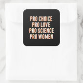 Pro Choice Vrouwenrechten Feministisch Patriarchaa Vierkante Sticker (Tas)