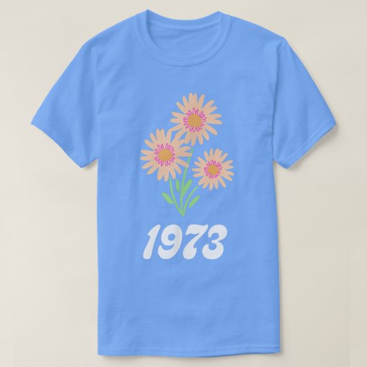 Pro Choice Wildflower Floral 1973 Feminisme Femini T-shirt (Design voorkant)