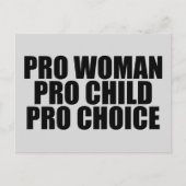 Pro Choice Woman Child Briefkaart (Voorkant)