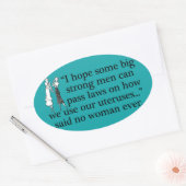 Pro Choice Women Ovale Sticker (Envelop)