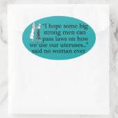 Pro Choice Women Ovale Sticker (Tas)