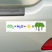 Pro-CO2-Bumpersticker Bumpersticker (Op auto)