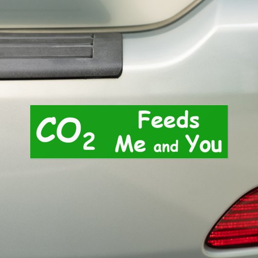 Pro-CO2-Bumpersticker Bumpersticker (Op auto)