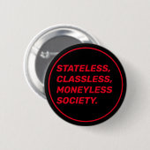 Pro-communistisch Ronde Button 5,7 Cm (Voorkant /achterkant)
