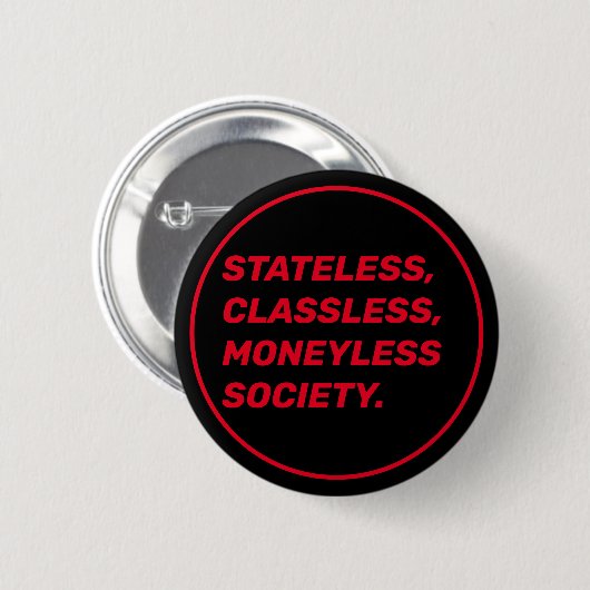 Pro-communistisch Ronde Button 5,7 Cm (Voorkant /achterkant)