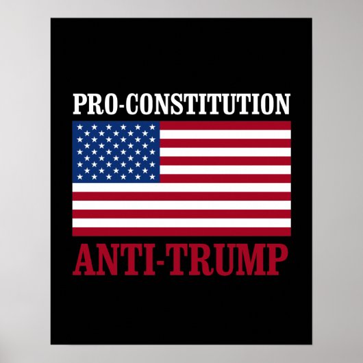 Pro-Constitutionele anti-trump - anti-trump — Poster (Voorkant)