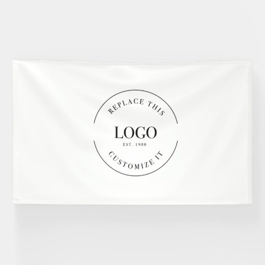 Pro Custom Grote Logo Bedrijf Branding Eenvoudig Spandoek (Horizontaal)
