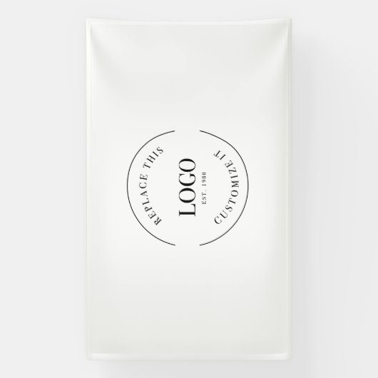 Pro Custom Grote Logo Bedrijf Branding Eenvoudig Spandoek (Verticaal)