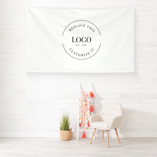 Pro Custom Grote Logo Bedrijf Branding Eenvoudig Spandoek (Insitu)