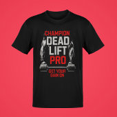 Pro Dead Lift Weight Lifter Barbell T-shirt Mannen
