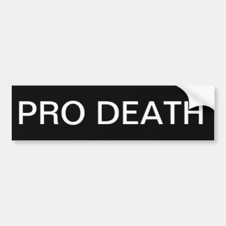PRO DEATH BUMPERSTICKER