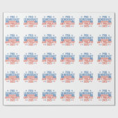 Pro Democracy Anti Project 2025 Republikein Trump Cadeaupapier (Vlak)