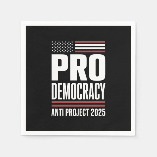 Pro Democracy Anti Project 2025 Trump 2025 Servet (Voorkant)