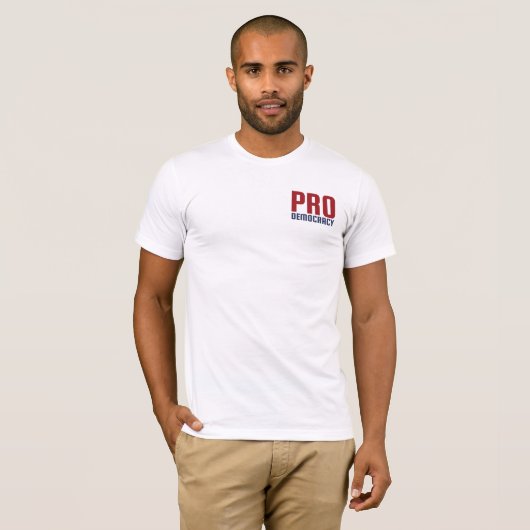 PRO Democracy BCD T-Shirt (Voorkant volledig)