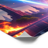 Pro-Democracy USA Lady Liberty Warrior for Freedom Poster (Hoek)