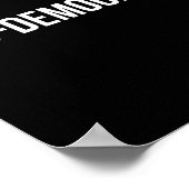 Pro Democracy White Text  Poster (Hoek)