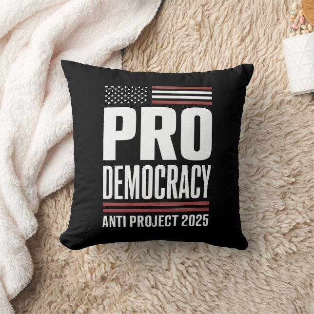 Pro Democratie Anti Project 2025 Trump 2025 Kussen (Deken)
