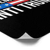 Pro-democratie - Anti-Trump - Poster (Hoek)