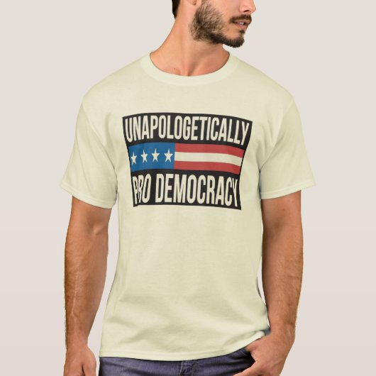 Pro-democratieT-Shirt T-shirt (Voorkant)