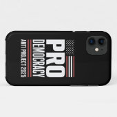 Pro Democratisch Anti Project 2025 Trump 2025 Case-Mate iPhone Case (Achterkant (horizontaal))