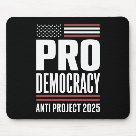 Pro Democratisch Anti Project 2025 Trump 2025 Muismat (Voorkant)