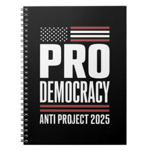 Pro Democratisch Anti Project 2025 Trump 2025 Notitieboek