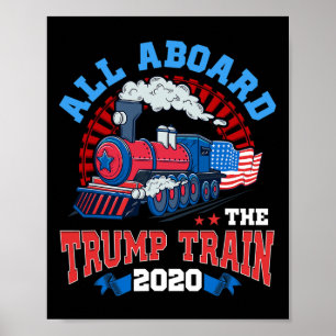 Pro Donald Trump Amerika Allemaal Aan Boord De Tru Poster