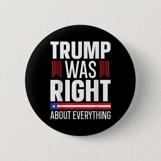 Pro Donald Trump had gelijk over alles Ronde Button 5,7 Cm (Voorkant)