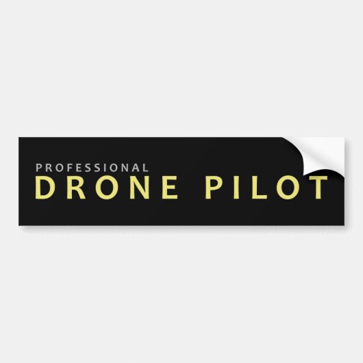 Pro Drone Pilot Bumpersticker (Voorkant)