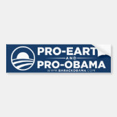 Pro-Earth Obama Bumpersticker (Voorkant)
