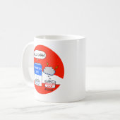 Pro Evangelische Christelijke Cartoon Humor Koffiemok (Voorkant links)