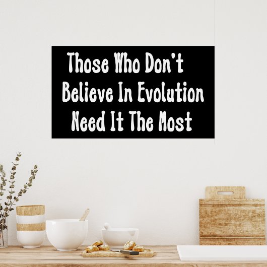 Pro-evolutie Poster (Keuken)