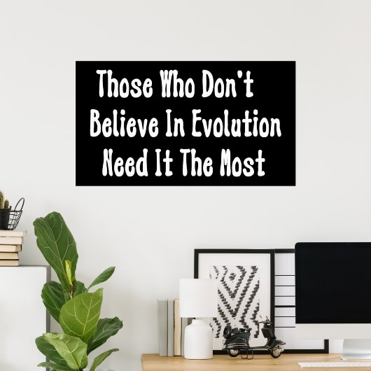 Pro-evolutie Poster (Thuiskantoor)