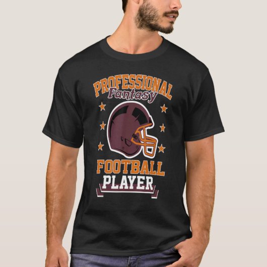 Pro Fantasy Football Player Retro Draft Party Kit T-shirt (Voorkant)