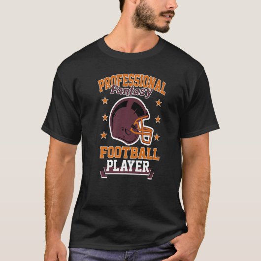 Pro Fantasy Football Player Retro Draft Party Kit T-shirt (Voorkant)