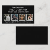 Pro-fotograaf met 4 aangepaste foto's Magne Visitekaartje (Voorkant / Achterkant)