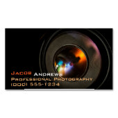 Pro-fotografie (cameralens) magnetisch visitekaartje (Voorkant)
