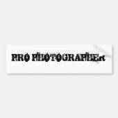PRO FOTOGRAPHER Bumpersticker (Voorkant)