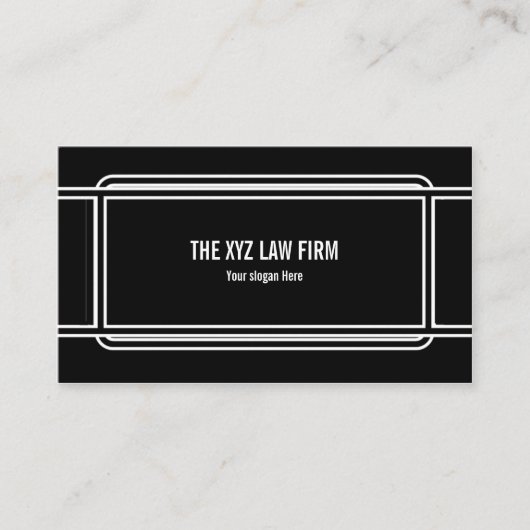 Pro Framed Black Visitekaartje (Voorkant)