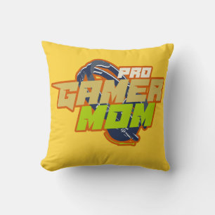 Pro Gamer Mam grappige badge T-Shirt Kussen