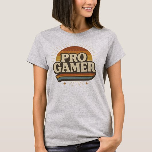PRO GAMER — Sunset Badge T-shirt (Voorkant)