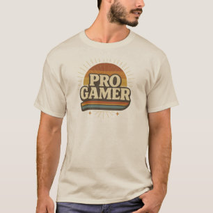 PRO GAMER —  Sunset Badge T-shirt