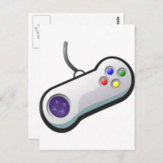 Pro gamer, videospelcontroller briefkaart (Voorkant / Achterkant)