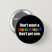 Pro Gay Marriage Ronde Button 5,7 Cm (Voorkant /achterkant)